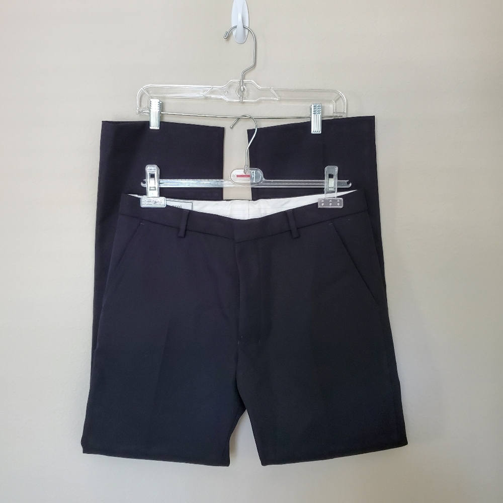 AMI Twill Trousers in Black